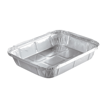 Barquette en aluminium operculable - 1200 ml - 24.2x19.1x3.6(h)cm - 400 unités
