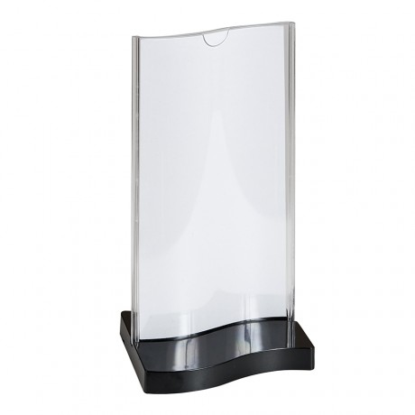 Porte menu ondulé à base rectangulaire 10x20cm - pack de 45