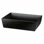 Corbeille carton 40x30x12cm Noir - Carton  - Pack de 30