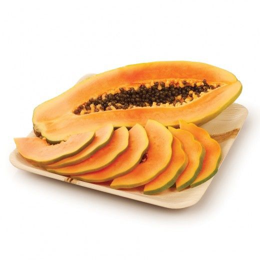 Plateau rectangulaire en feuille de palmier 22.5 x 14.5 x3(h) cm - carton de 200 unités