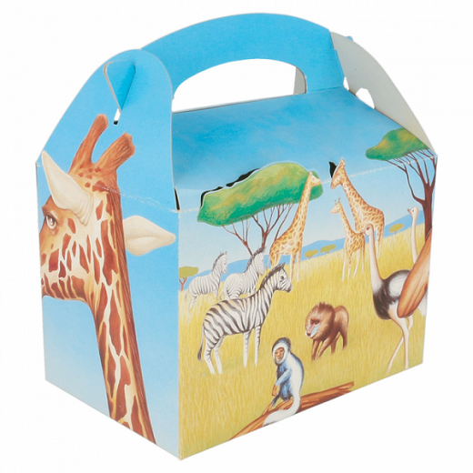 Boite pour les enfants - Modèle Safari - pour vente à emporter 15.5x10.5x17.5(h) cm - carton de 300 unités