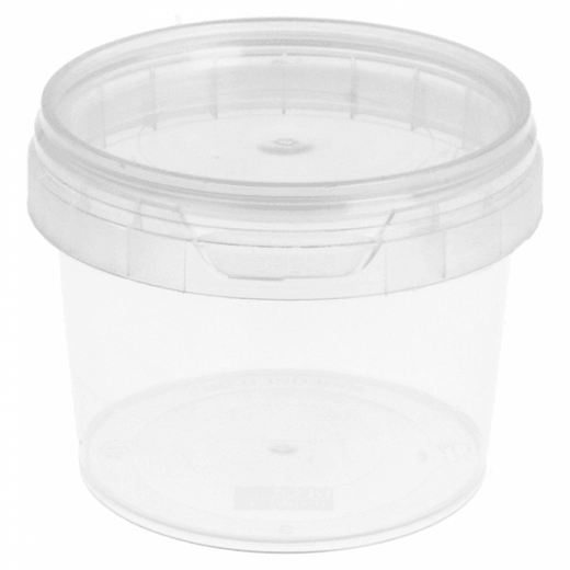 Pots ronds inviolables avec couvercles - 6.9 x 5.2 (h)cm - 120ml - pack de 1000 unités