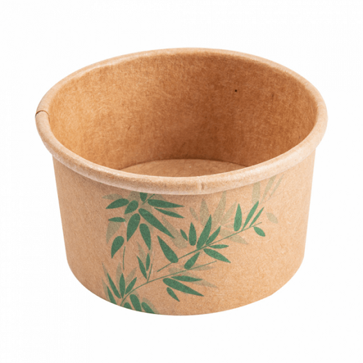 Pot à glace en carton modèle Feel Green 70 ml - carton de 2000 unités