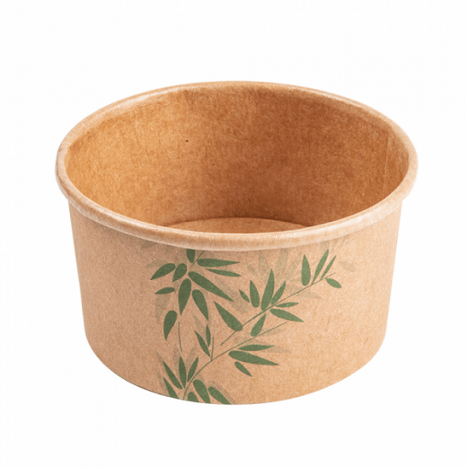 Pot à glace en carton modèle Feel Green 90 ml - carton de 2000 unités