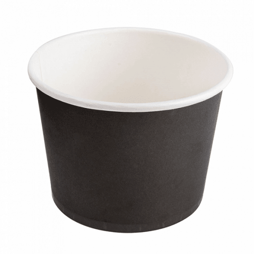 Pot en carton Série Noir 500 ml - carton de 500 unités