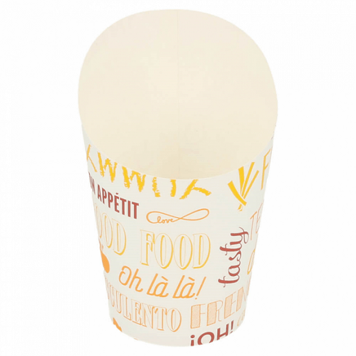 Gobelet à frites en carton Parole 270 ml - carton de 2500 unités