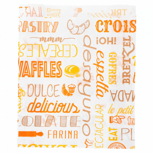 Sac à croissants Parole 12 + 5 x 14 cm - pack de 500 unités