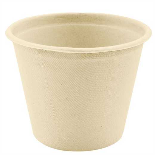 Gobelet en cellulose naturelle fibre de canne à sucre  -Naturel - 425 ml - carton de 600 unités
