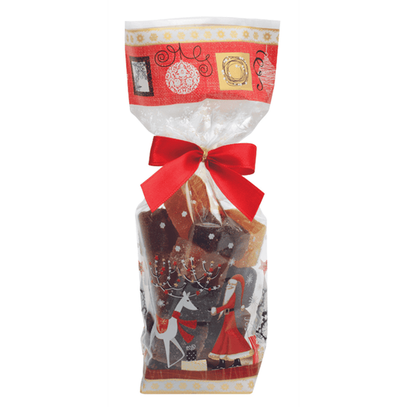 Sachet avec fond PP RÊVE DE NOËL 120 x 275 mm - paquet de 100 unités