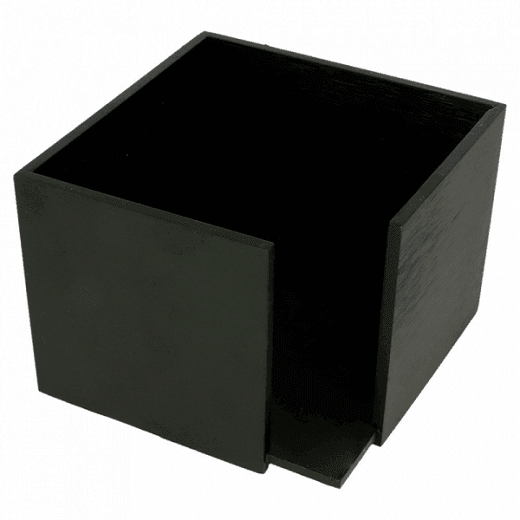 Distributeur en Bambou NOIR pour serviettes 20 x 20 cm (pliage : 1/4)