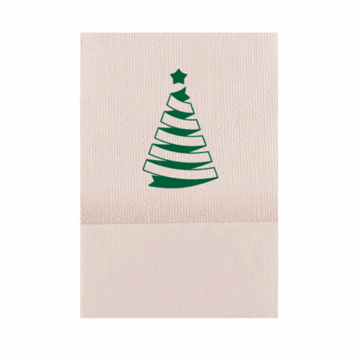 Mini serviette recyclé 1 pli 17x17 cm Christmas - Carton de 9600 unités