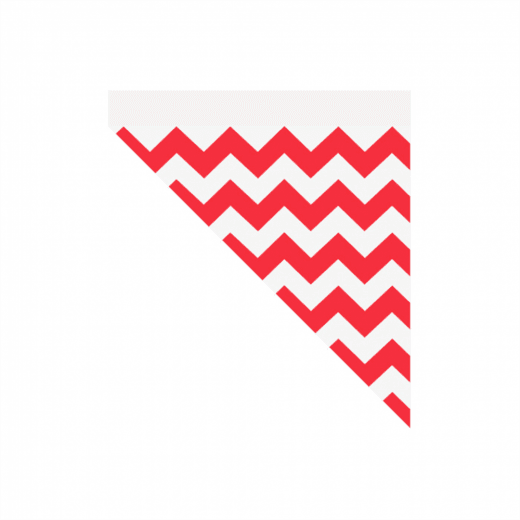 Cornet papier 24x17cm Liseré Rouge 100g - pack de 1000 unités