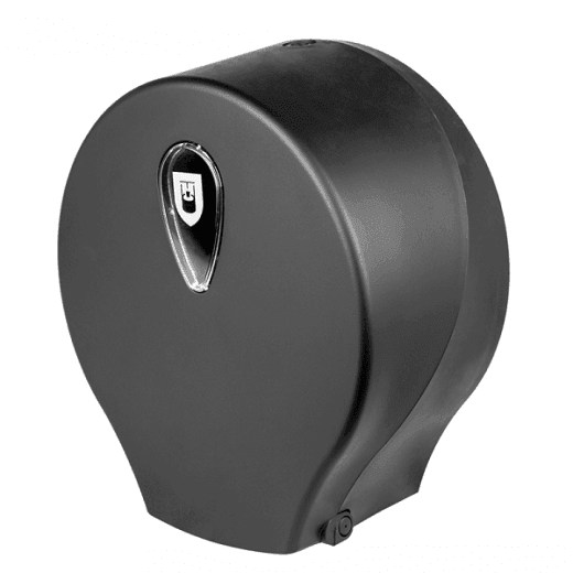 Distributeur ABS Noir mat pour rouleau de papier toilette industriel