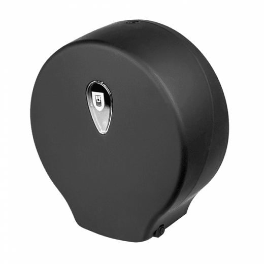 Distributeur ABS Noir mat pour maxi rouleau de papier toilette industriel