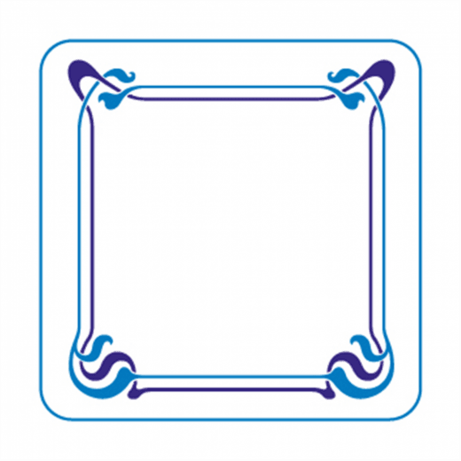 Dessous de verre en carton Maxim Bleu 8.5x8.5 cm - carton de 6000 unités