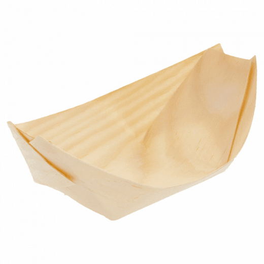 Barquette en bois de pin 14x8x2cm - carton de 2000 unités