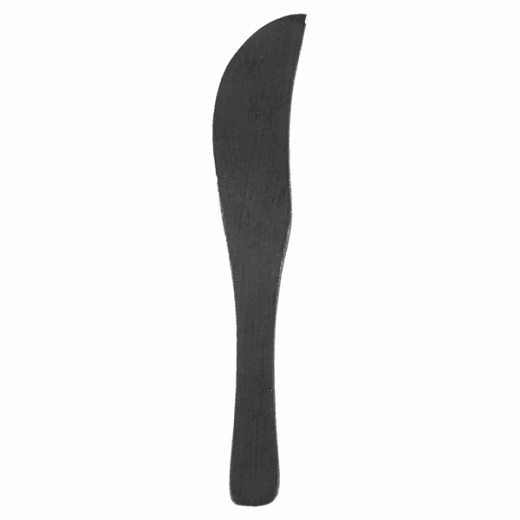 Couteau NOIR en bambou 9 cm - pack de 50 unités