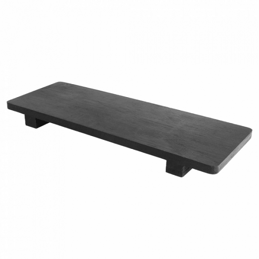 Planche de présentation NOIR en bambou pour sushi et maki 30x11x2.5 cm