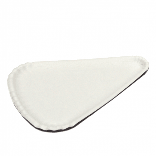Assiette à pizza en carton blanc 1/8 24x18 cm - carton de 1000 unités