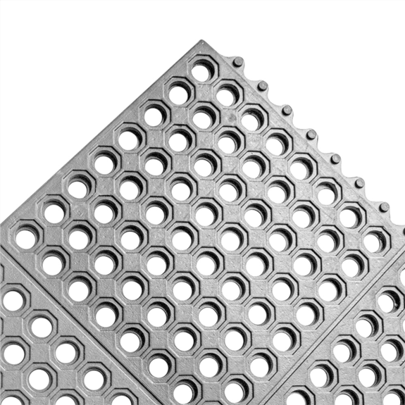 Tapis anti-fatigue et de sécurité attachable entre eux - -92x92x1,5cm