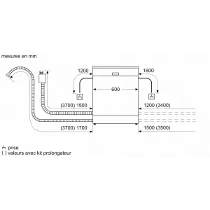 Lave-vaisselle pose-libre BOSCH SMS6ECC12E