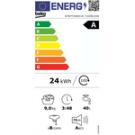 Lave-linge frontal BEKO B7WFT394081W