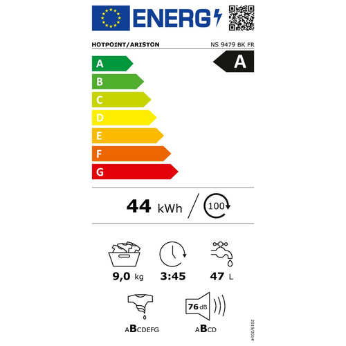 Lave Linge Frontal HOTPOINT NS9479BKFR