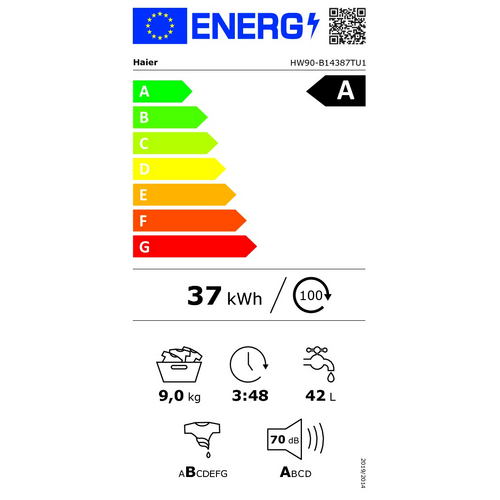 Lave Linge Frontal HAIER HW90-B14387TU-FR