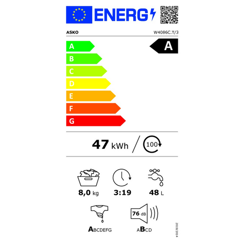 Lave-linge Pose libre ASKO W4086C.T/3