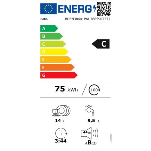 Lave-vaisselle pose-libre BEKO BDEN38441WA