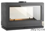 Poêle à bois en Fonte Invicta AARON DOUBLE FACE EcoDesign P912904-NEUF RECONDITIONNÉ