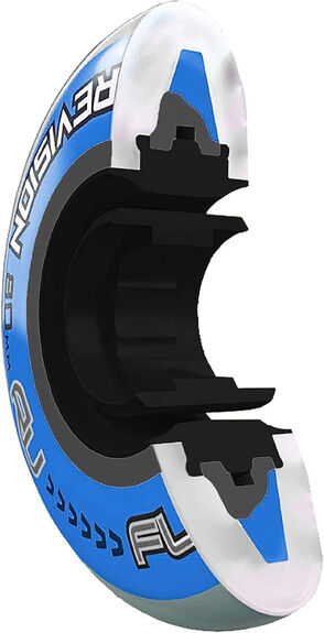Roue hockey Revision Flex soft bleu noir