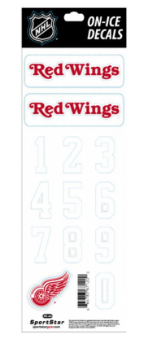 Planche stickers autocollants numéros et logo NHL