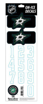 Planche stickers autocollants numéros et logo NHL
