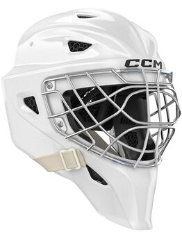 Masque gardien CCM Axis F9 senior blanc