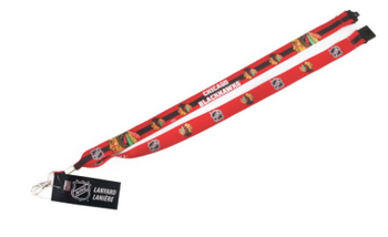 Lanières pour clés logo équipes officiel NHL Blackhawks Chicago