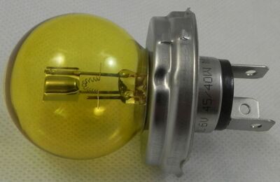 Ampoule de phare 12v 45/40w jaune à 3 broches