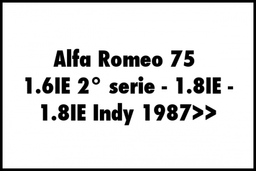 Échappements Ragazzon pour Alfa Romeo 75 1.6 ie / 1.8 ie / 1.8 ie Indy