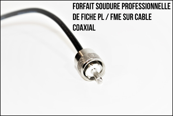Soudure professionnelle fiche PL / FME sur câble coaxial