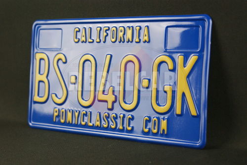 Plaque Immatriculation Décorative Knight California 15.2 X 30.5 Cm - Style Vintage Métal