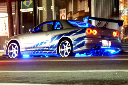 2 Fast 2 Furious Nissan Skyline GT-R R34 movie plate (Florida T4U 842)