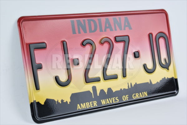 Indiana Amber Waves Of Grain Us Usa License Plate Number Plate Embossed Custom Indiana Amber Waves Of Grain Us Usa License Plate Number Plate Embossed Custom