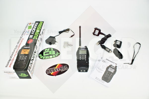 PRESIDENT RANDY 3 PORTABLE CB AM/FM