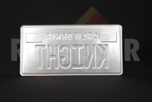 KNIGHT RIDER license plate (Knight Rider TV series with David Hasselhoff)