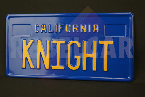 KNIGHT RIDER license plate (Knight Rider TV series with David Hasselhoff)