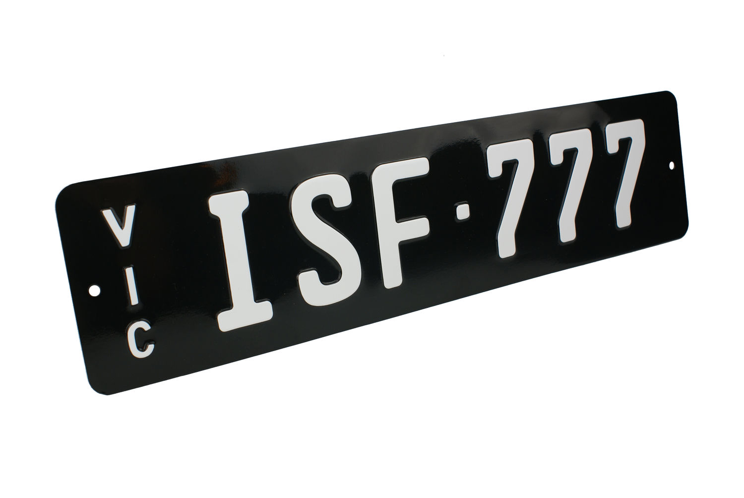 Vic Black Slimline Plates