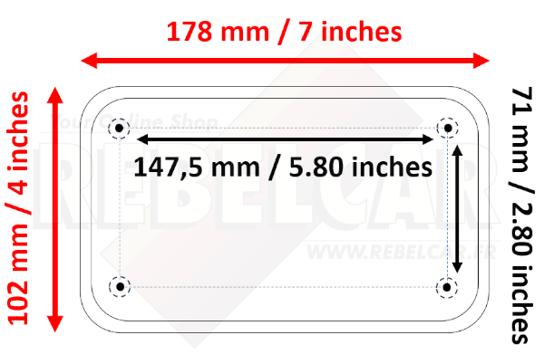 US EMBOSSED ALUMINUM REFLECTIVE FLORIDA MyFlorida COUNTER-EMBOSSED BORDER, SIZE 7x4" / 178x102 MM