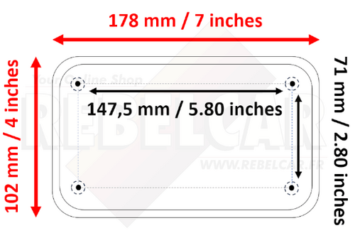 US EMBOSSED ALUMINUM REFLECTIVE FLORIDA MyFlorida COUNTER-EMBOSSED BORDER, SIZE 7x4" / 178x102 MM