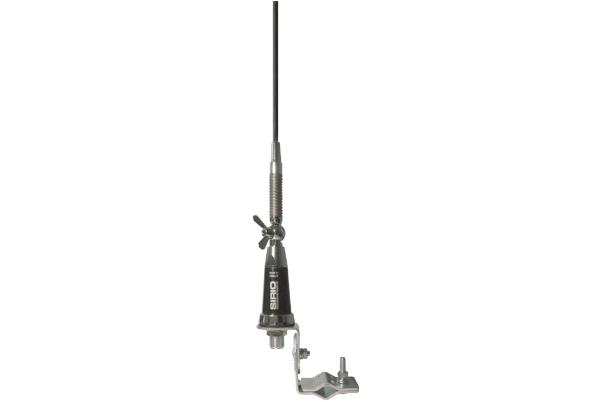 Antenne CB GL 27 BLACK à perçage avec support rétroviseur inclus, livrée  avec adaptateur FME/PL259