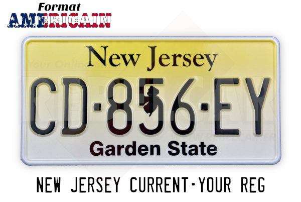 New Jersey Us Usa License Plate Number Plate Embossed Custom New Jersey Us Usa License Plate Number Plate Embossed Custom